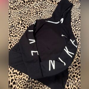 Nike Black Hoodie with White Lettering
